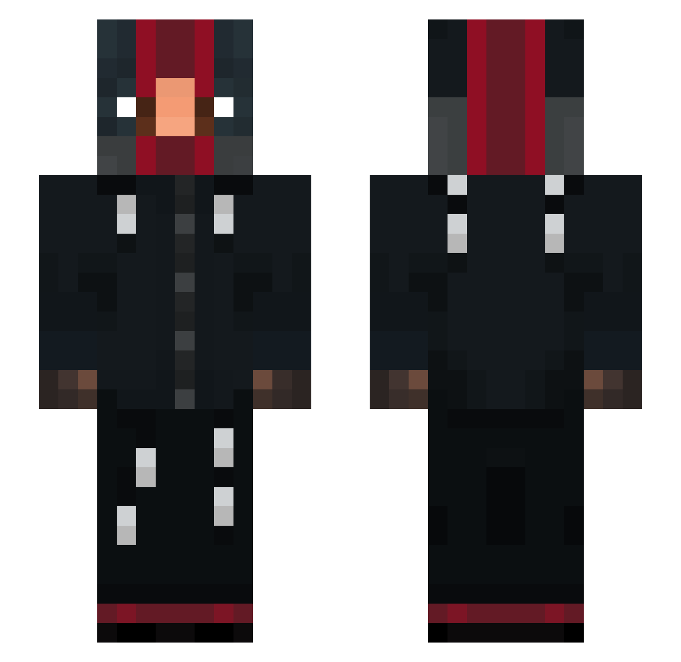 trenthk Minecraft skin, front and back view