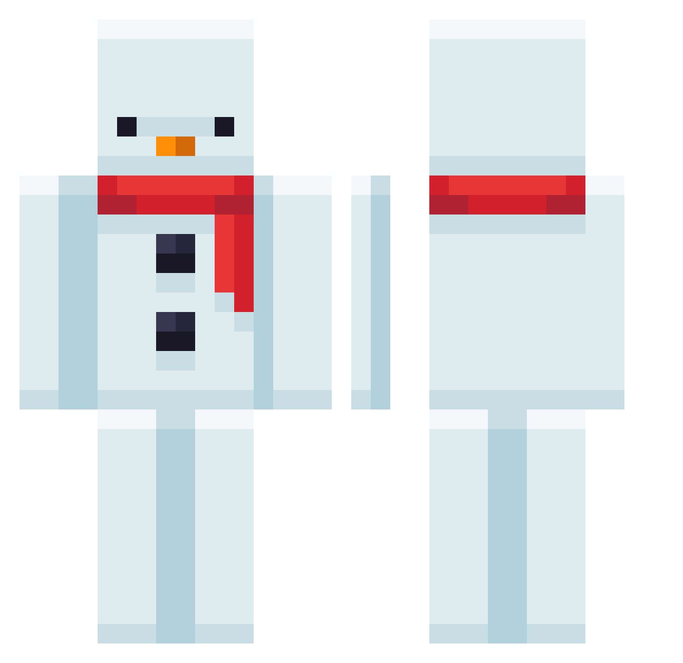 Beggar_jo Minecraft skin, front and back view