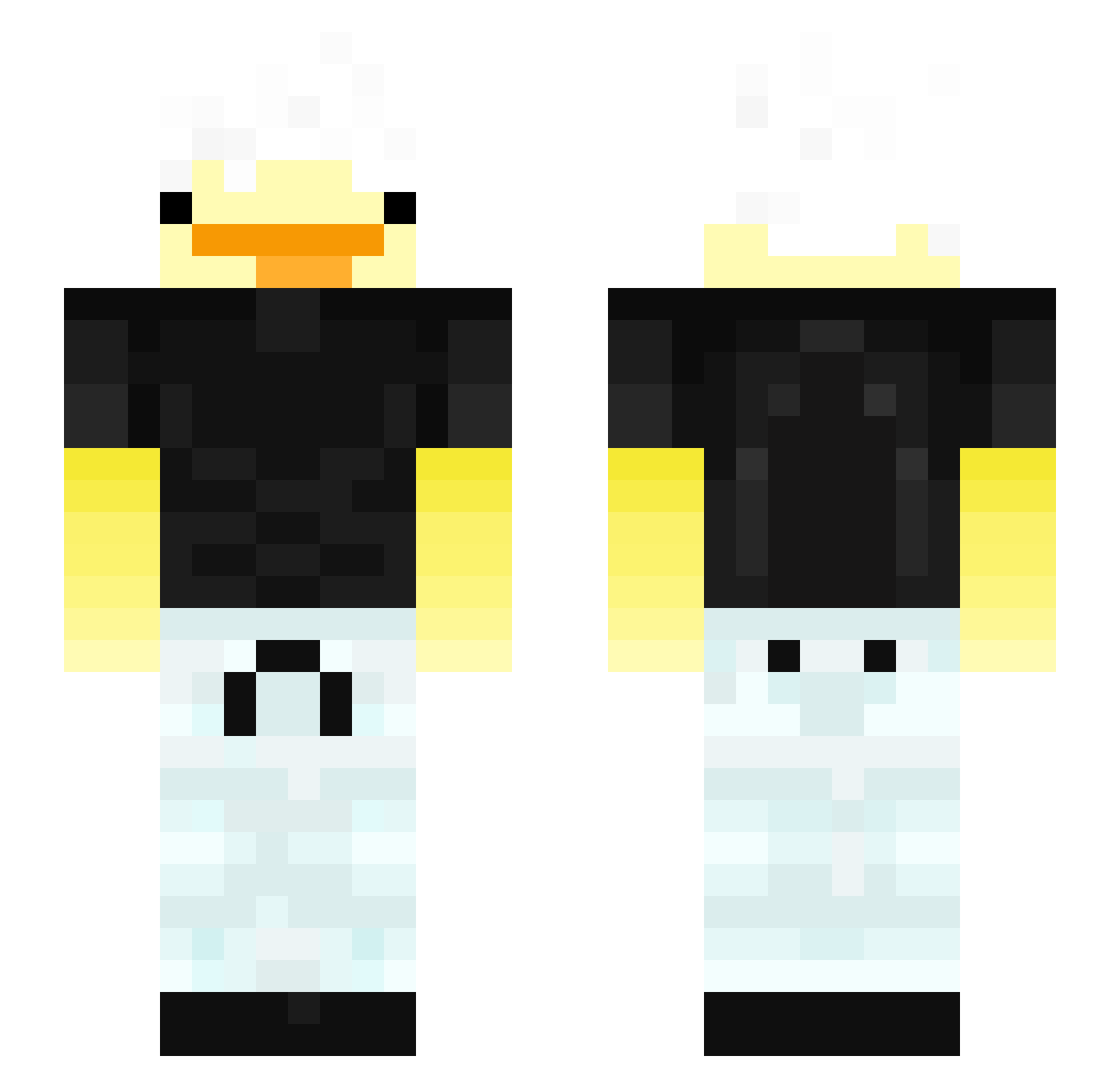 TotalXenn Minecraft skin, front and back view