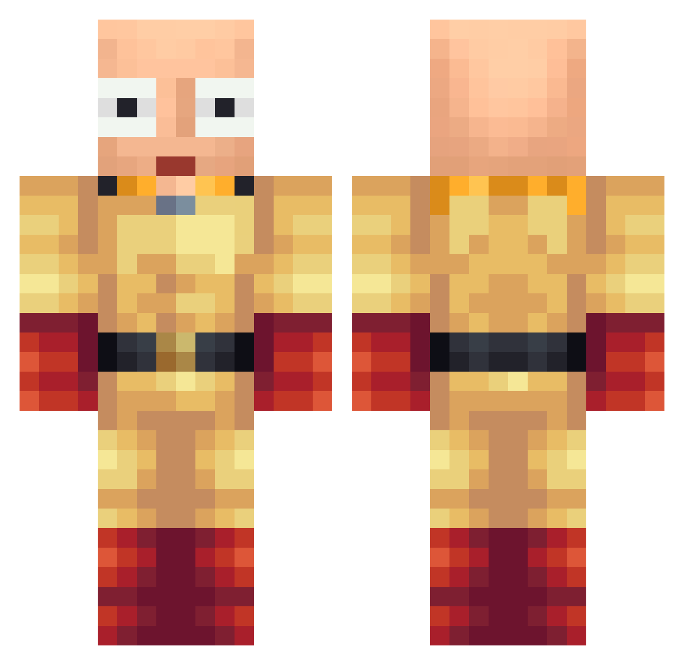 boyfebreezy Minecraft skin, front and back view