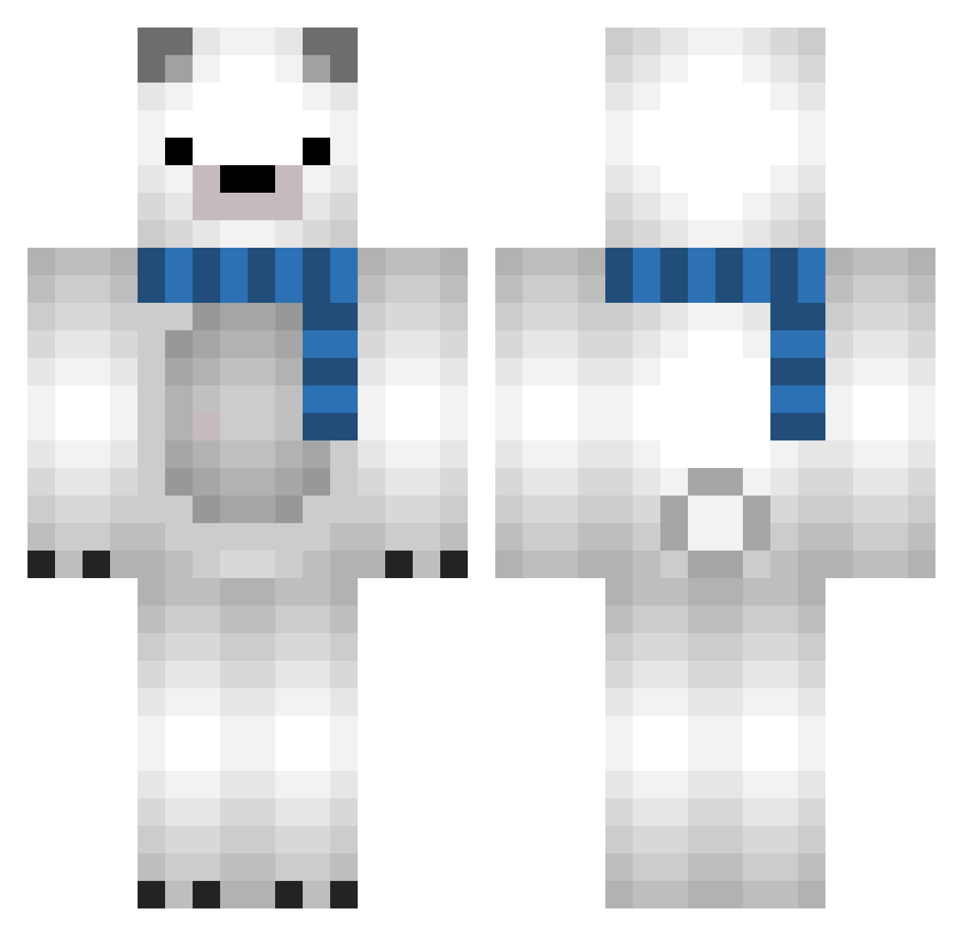 ThePoisonSkull Minecraft skin, front and back view