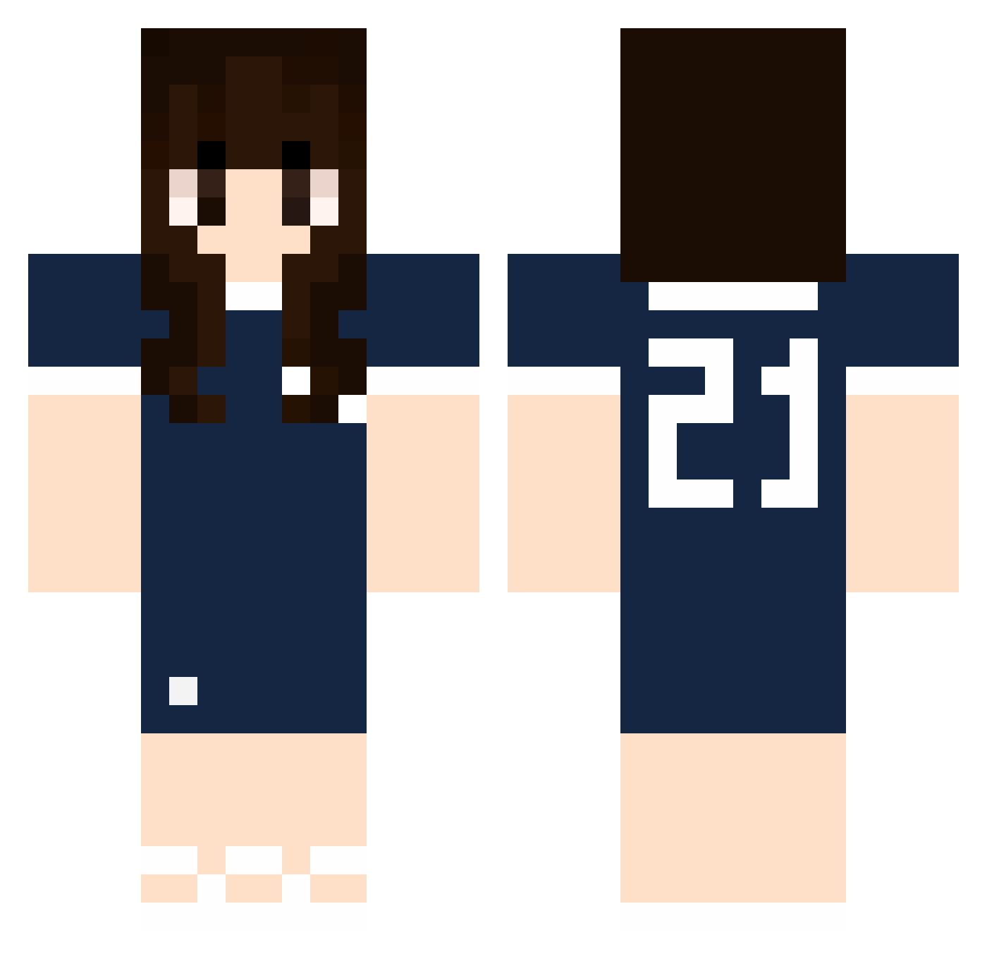 isabelle1z_ Minecraft skin, front and back view