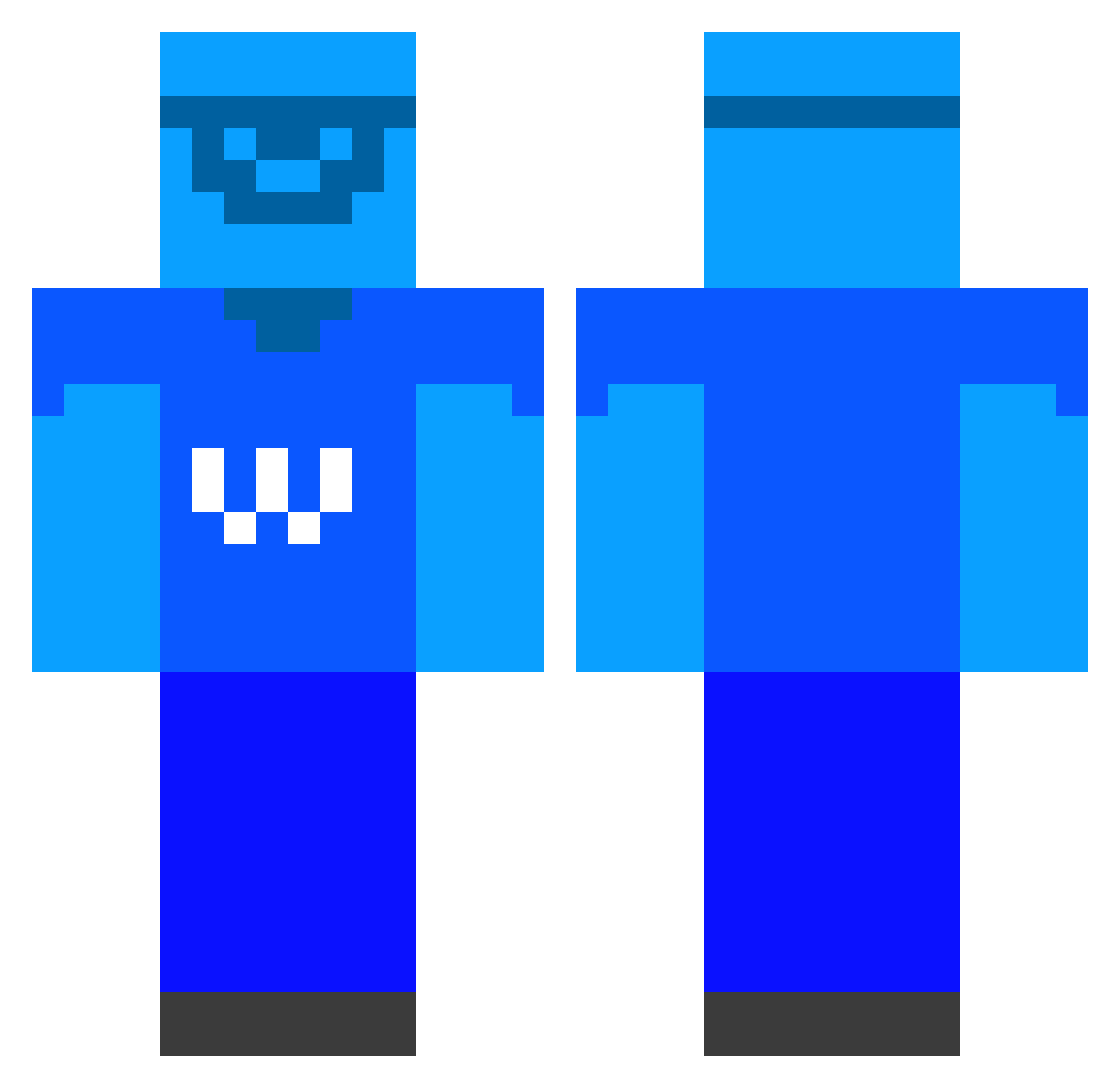 THEGIGACHAD5555 Minecraft skin, front and back view
