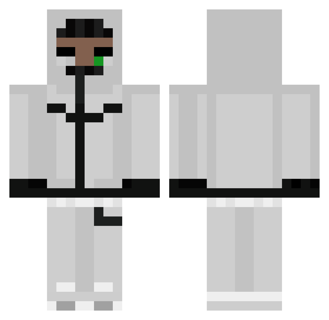 capta03 Minecraft skin, front and back view