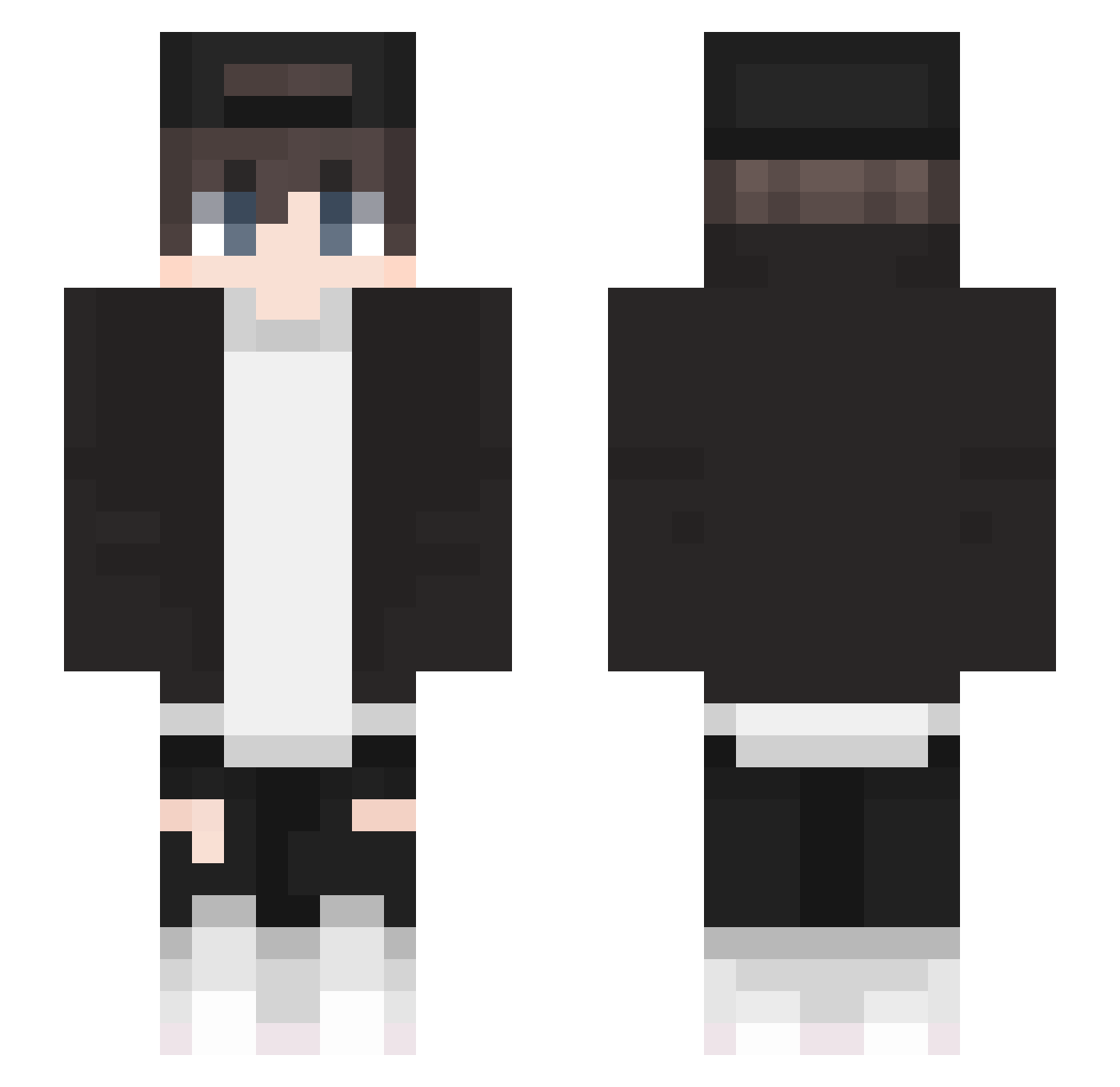 ASX212 Minecraft skin, front and back view