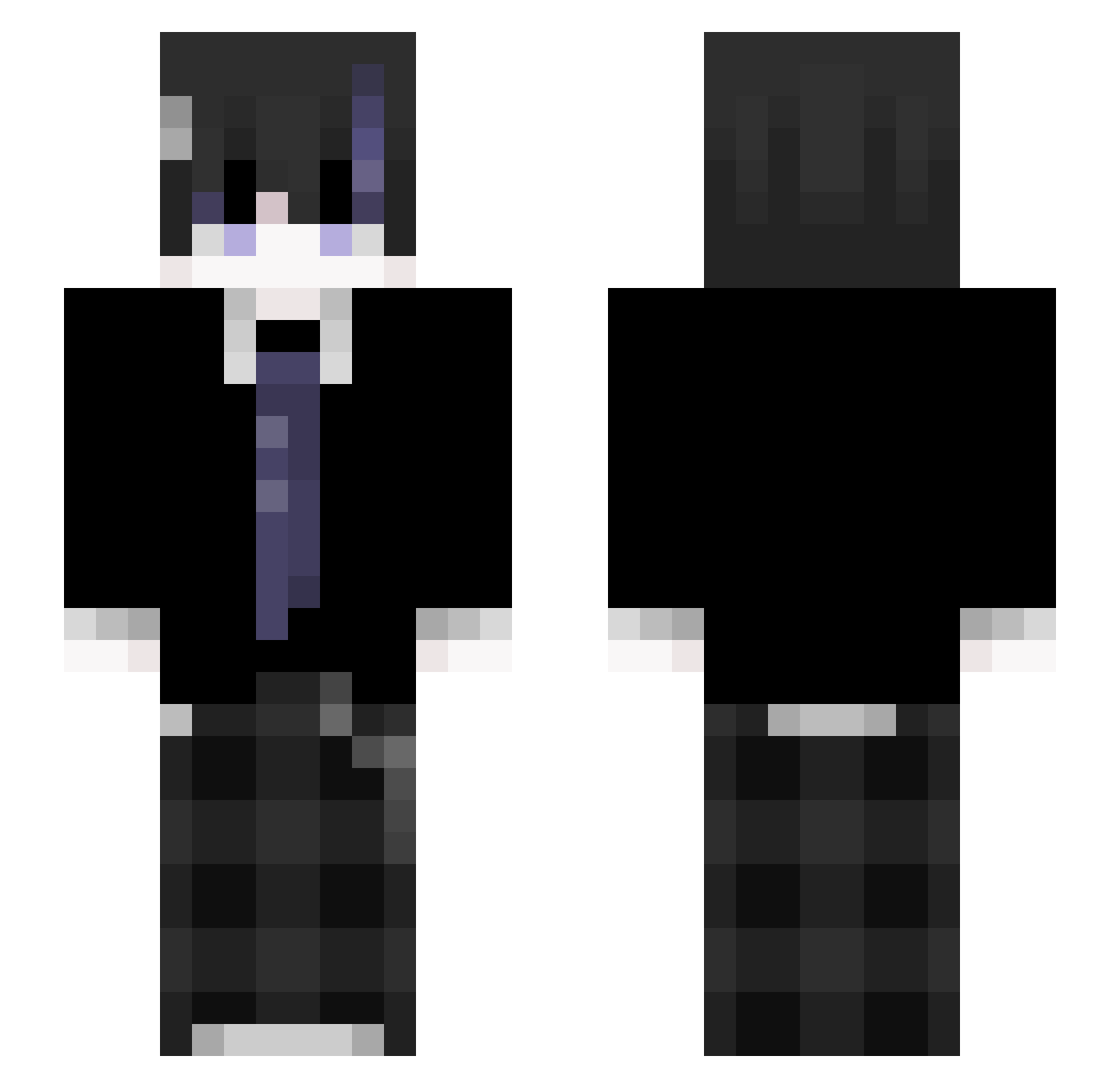 _KazuMC_ Minecraft skin, front and back view