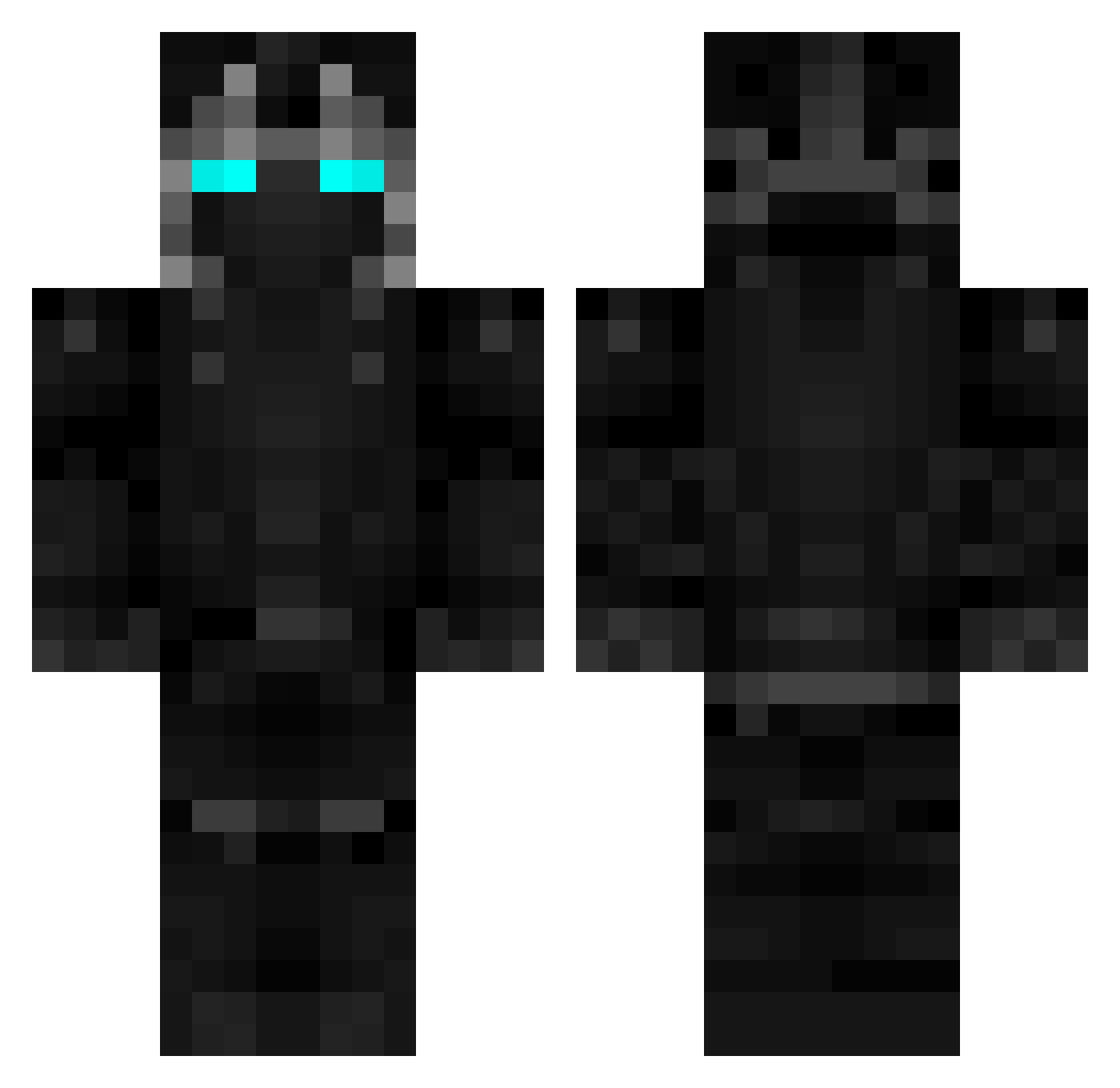 Odysseus Minecraft skin, front and back view