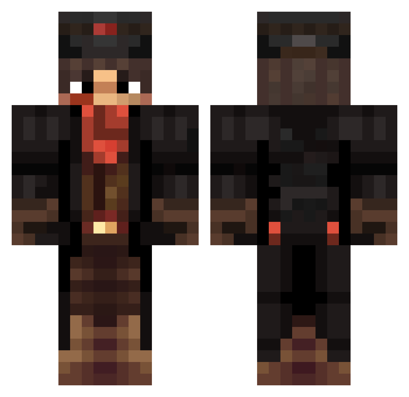 hi_00_me Minecraft skin, front and back view