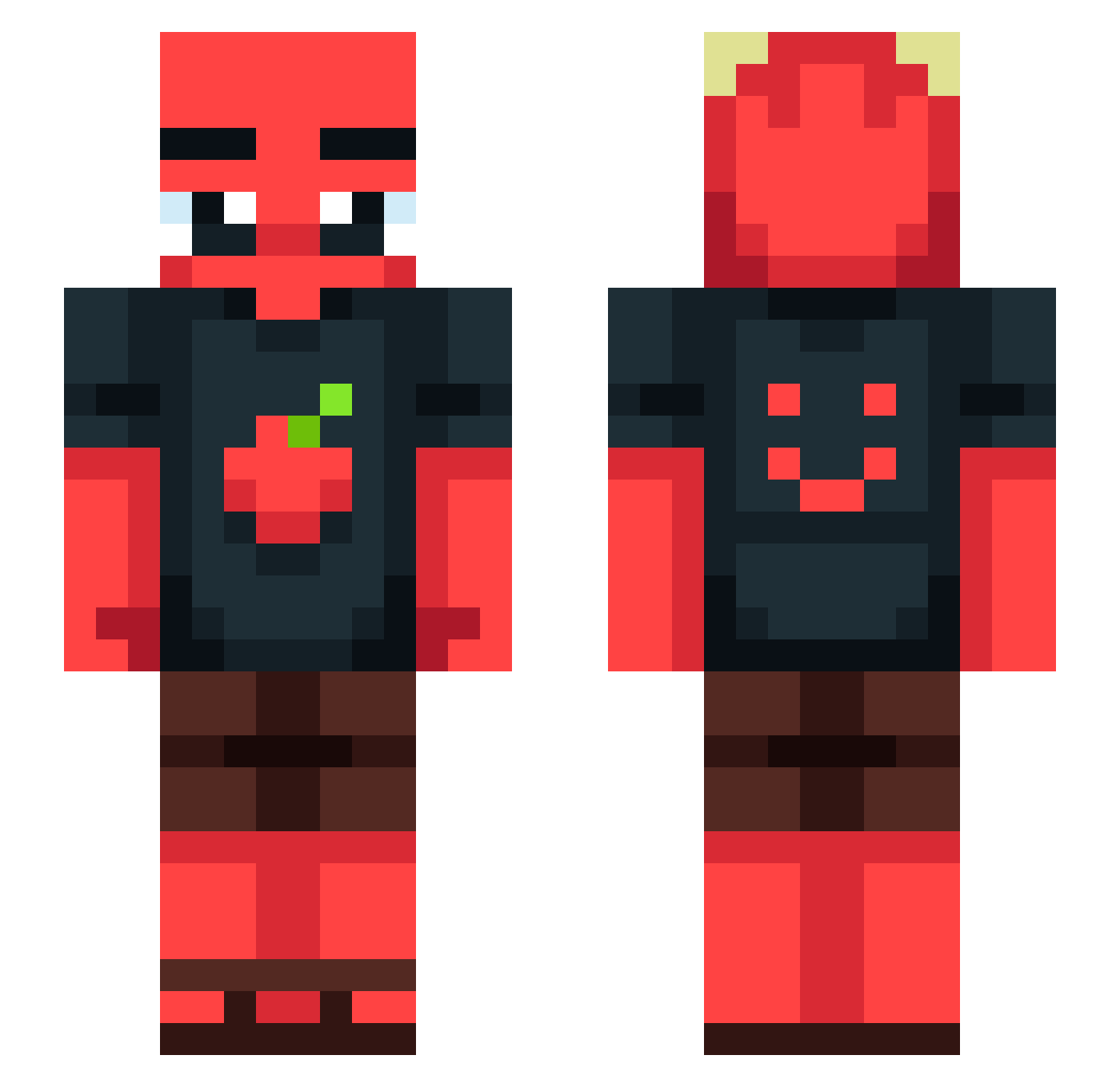 red_l2ght Minecraft skin, front and back view