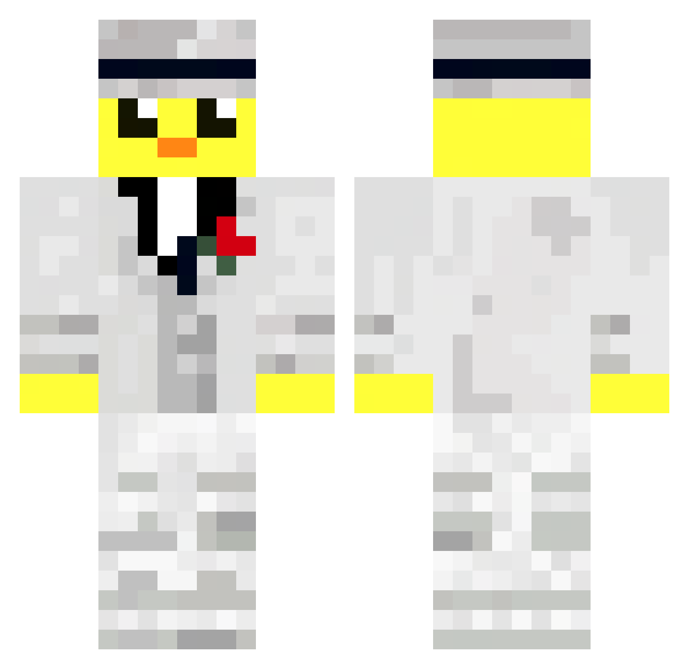TaserGames543 Minecraft skin, front and back view