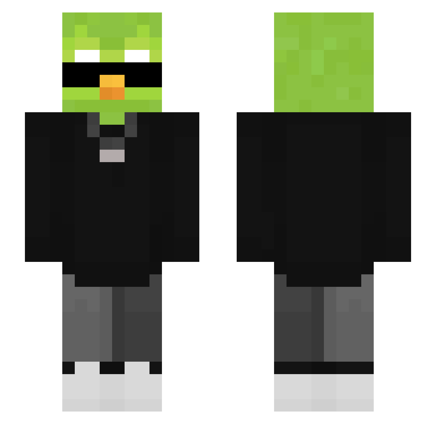Patryk201309 Minecraft skin, front and back view
