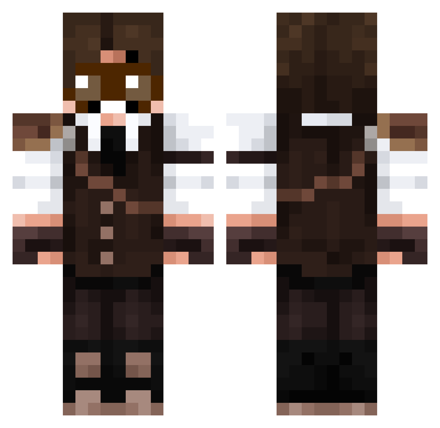 bochonokoff Minecraft skin, front and back view