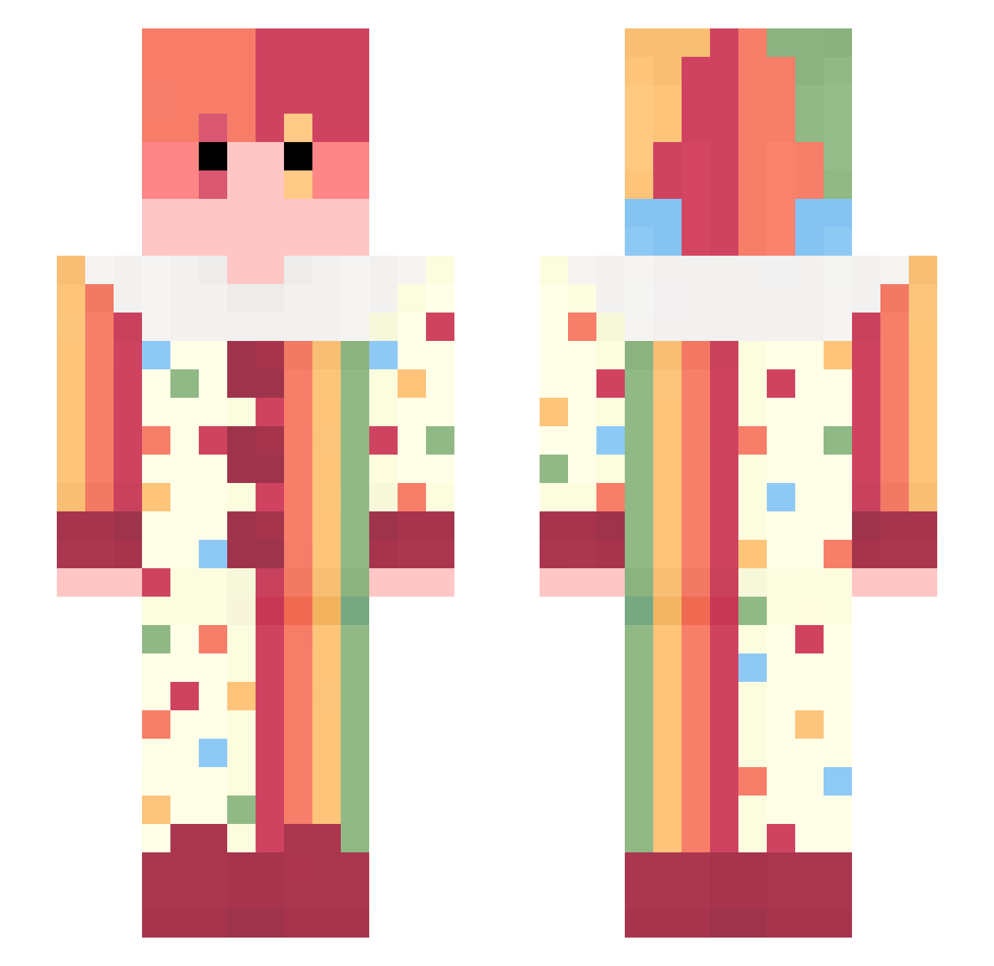 farkle341 Minecraft skin, front and back view