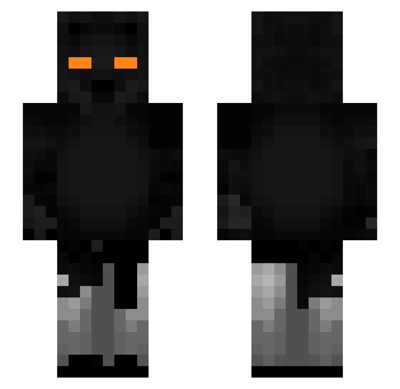 iJhxnys Minecraft skin, front and back view