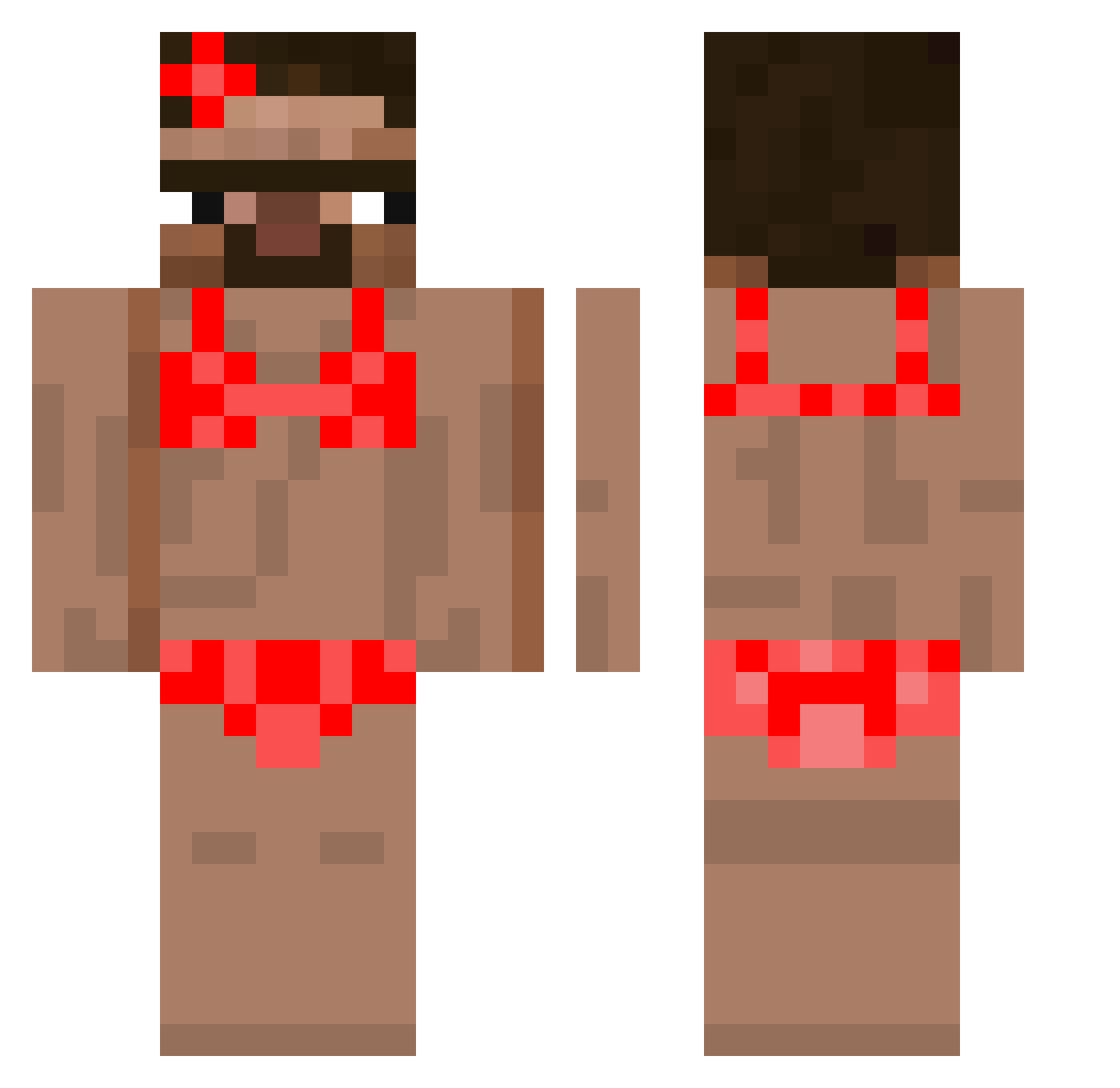 maxi1213414 Minecraft skin, front and back view