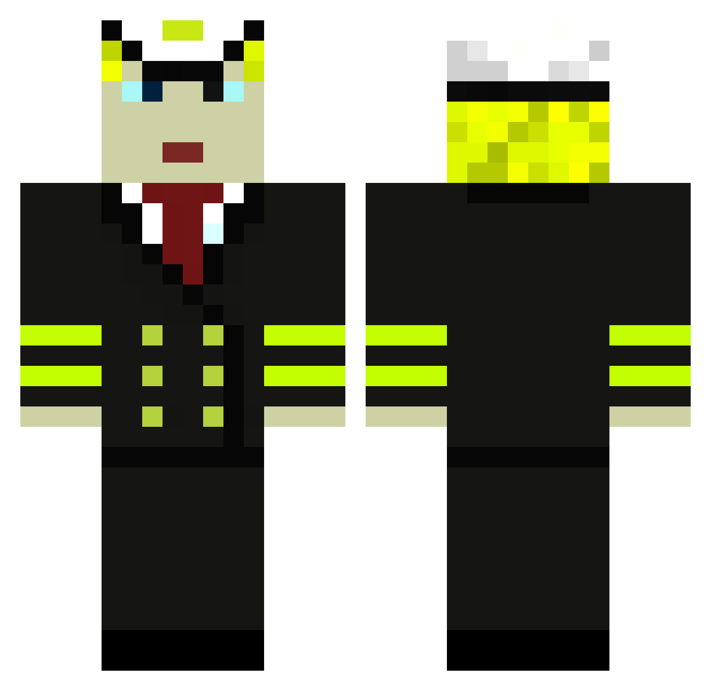 LouisJKnowles Minecraft skin, front and back view