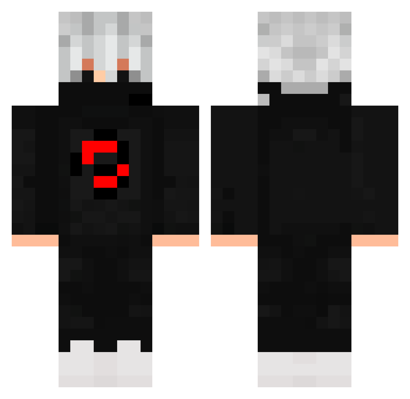 Tako_suke Minecraft skin, front and back view