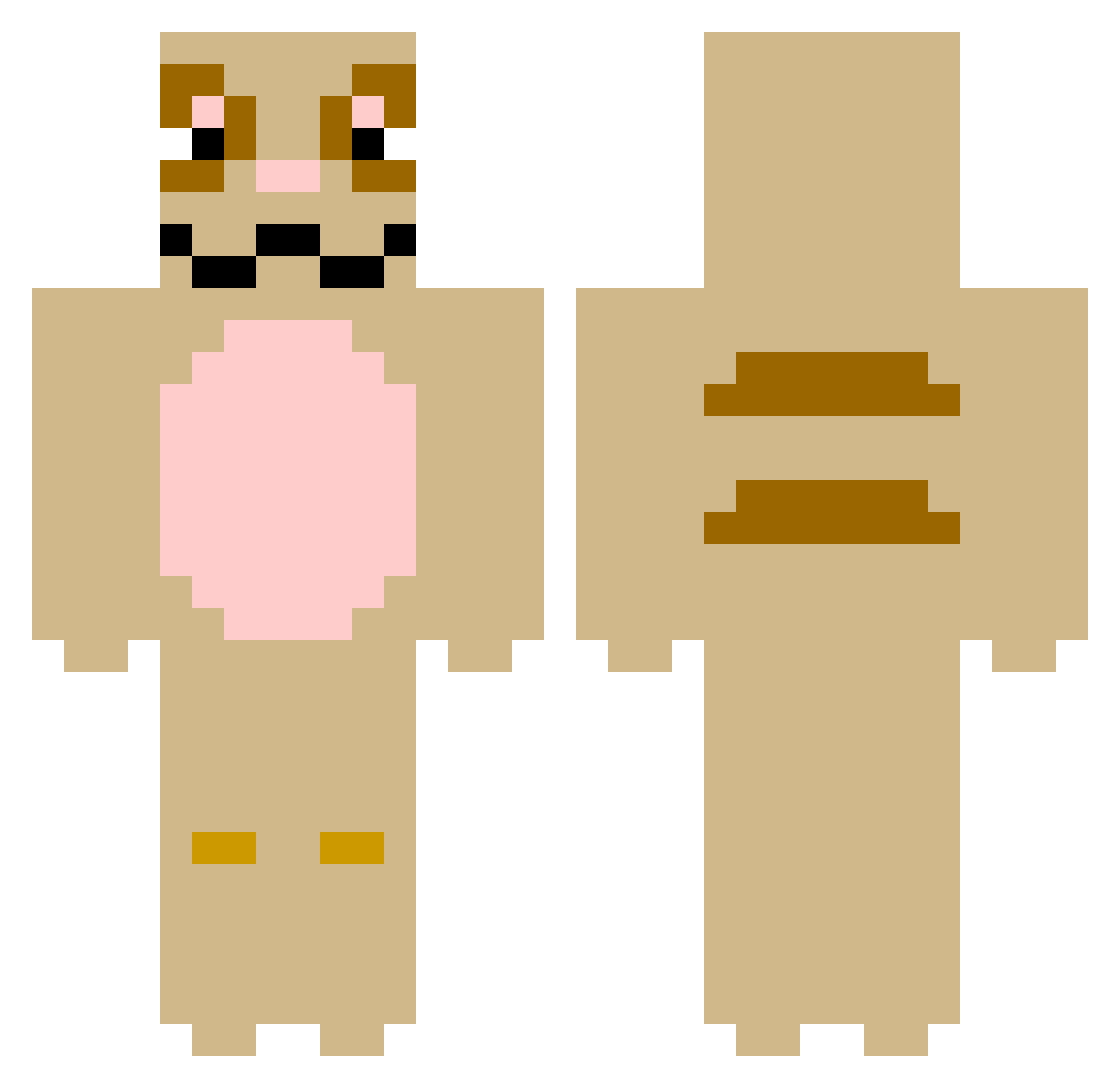 ofir400 Minecraft skin, front and back view