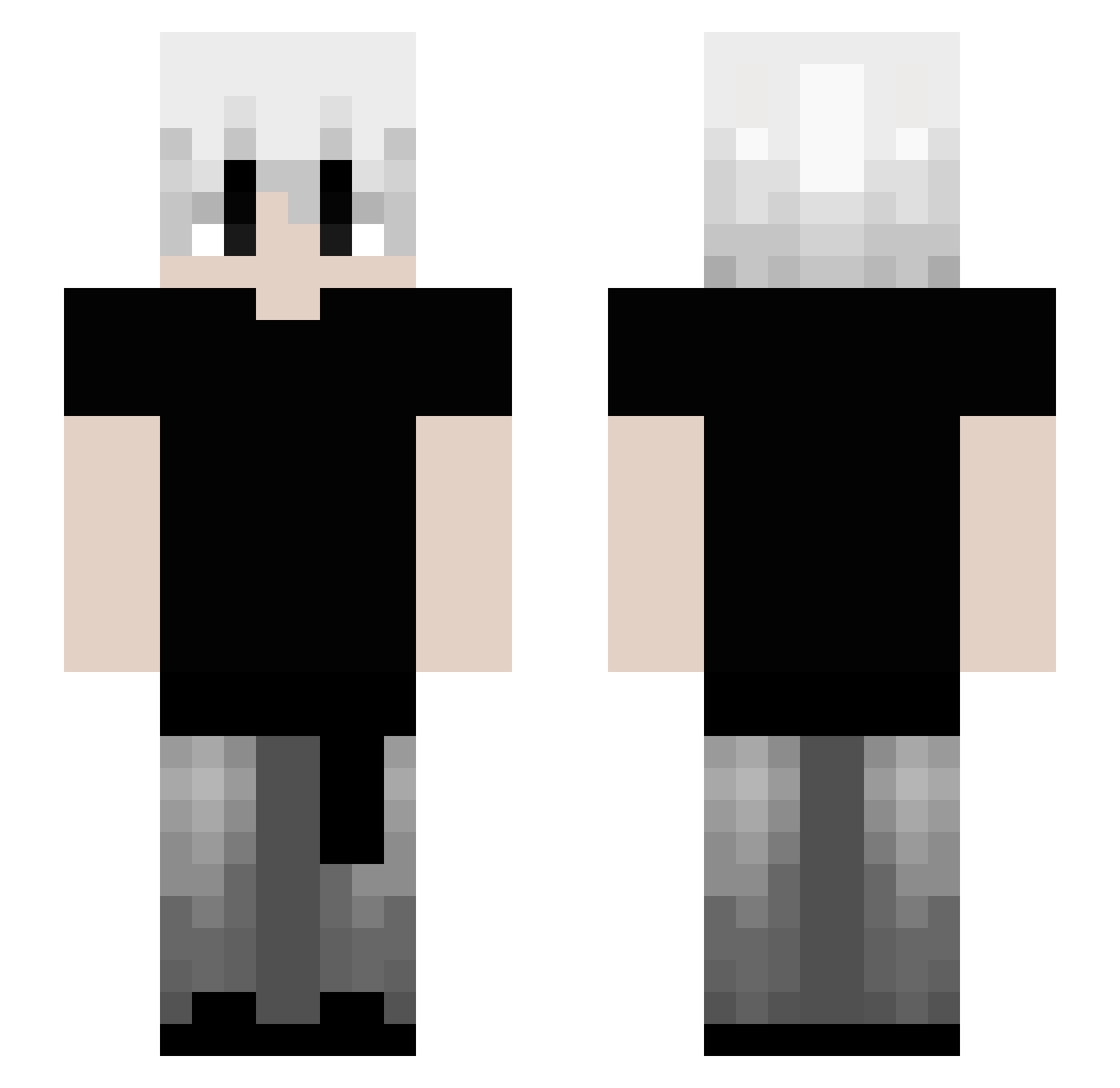 scheitt Minecraft skin, front and back view