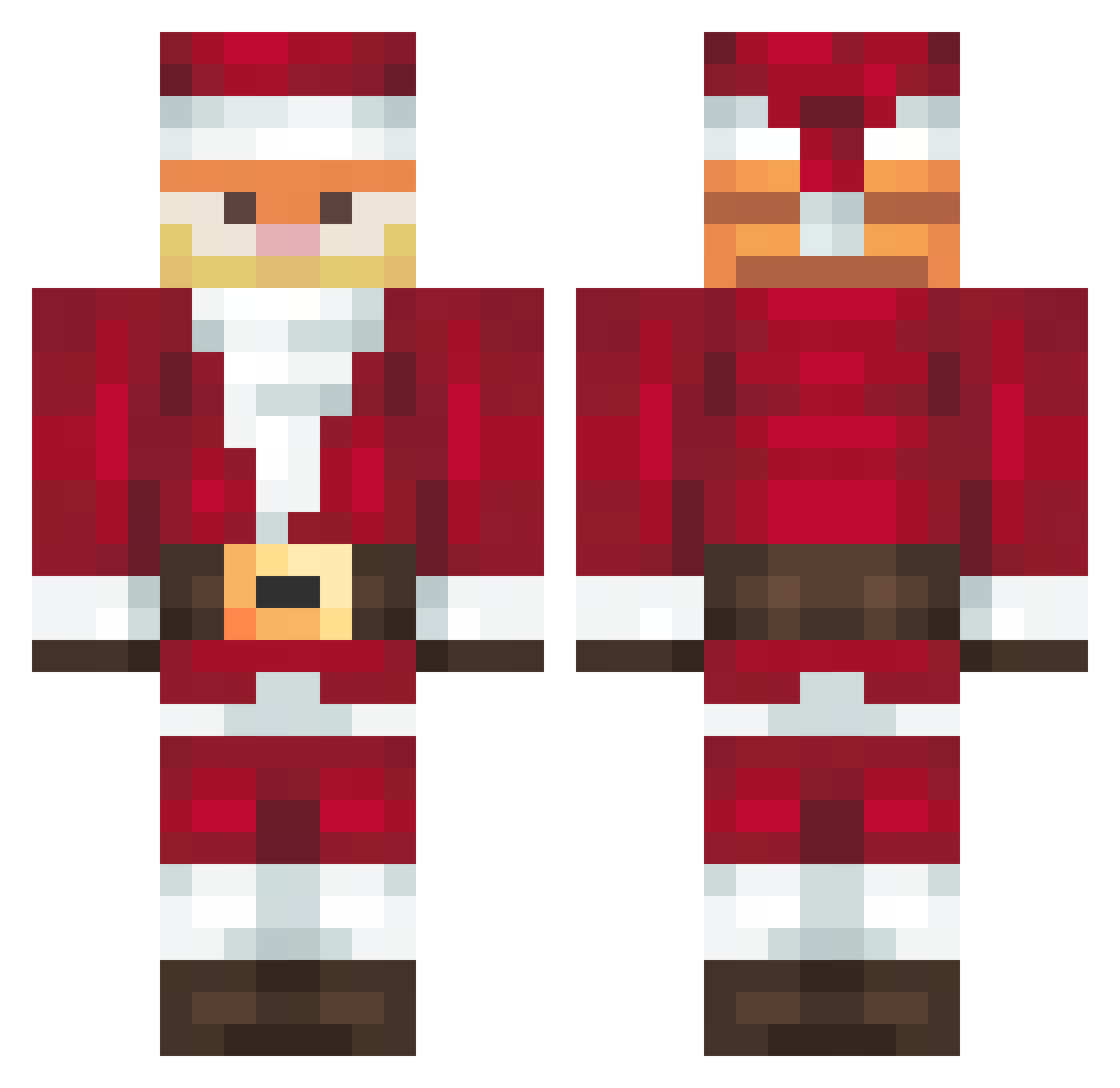 Fabski_XD Minecraft skin, front and back view