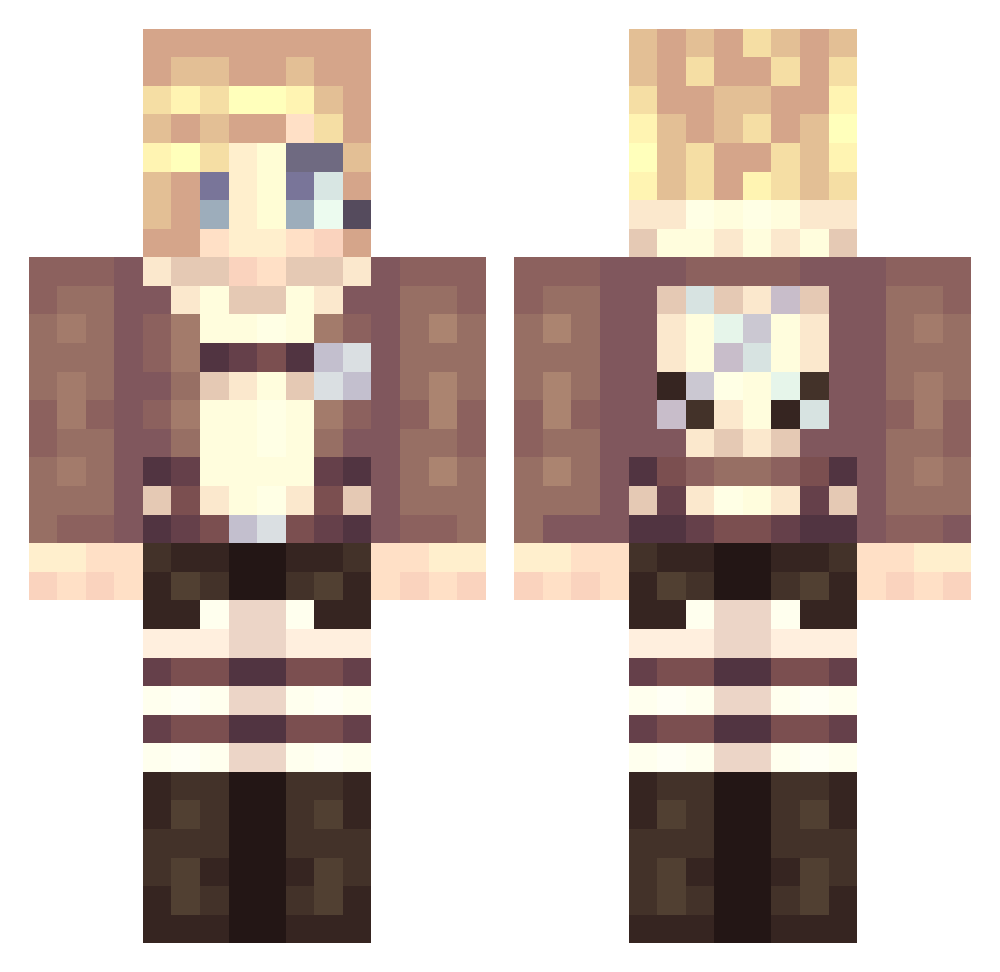 sukunaglazer1 Minecraft skin, front and back view