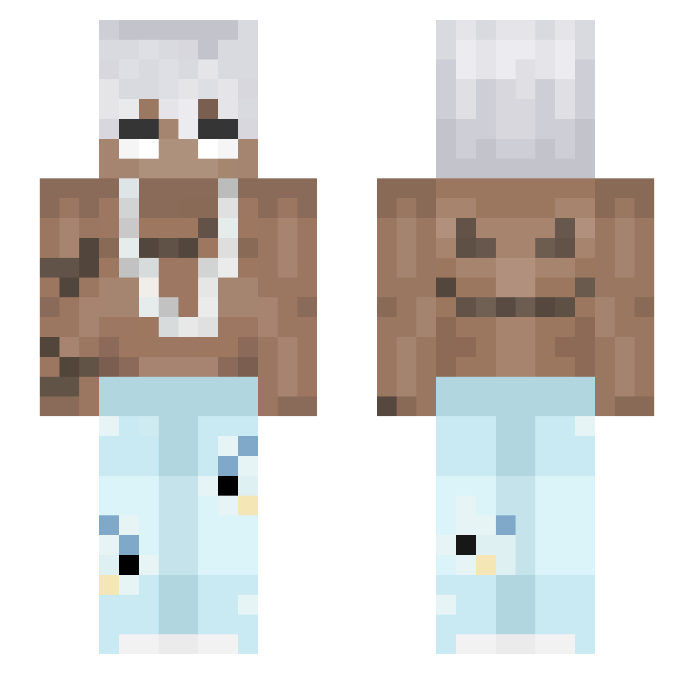 OP_ROSHAN Minecraft skin, front and back view
