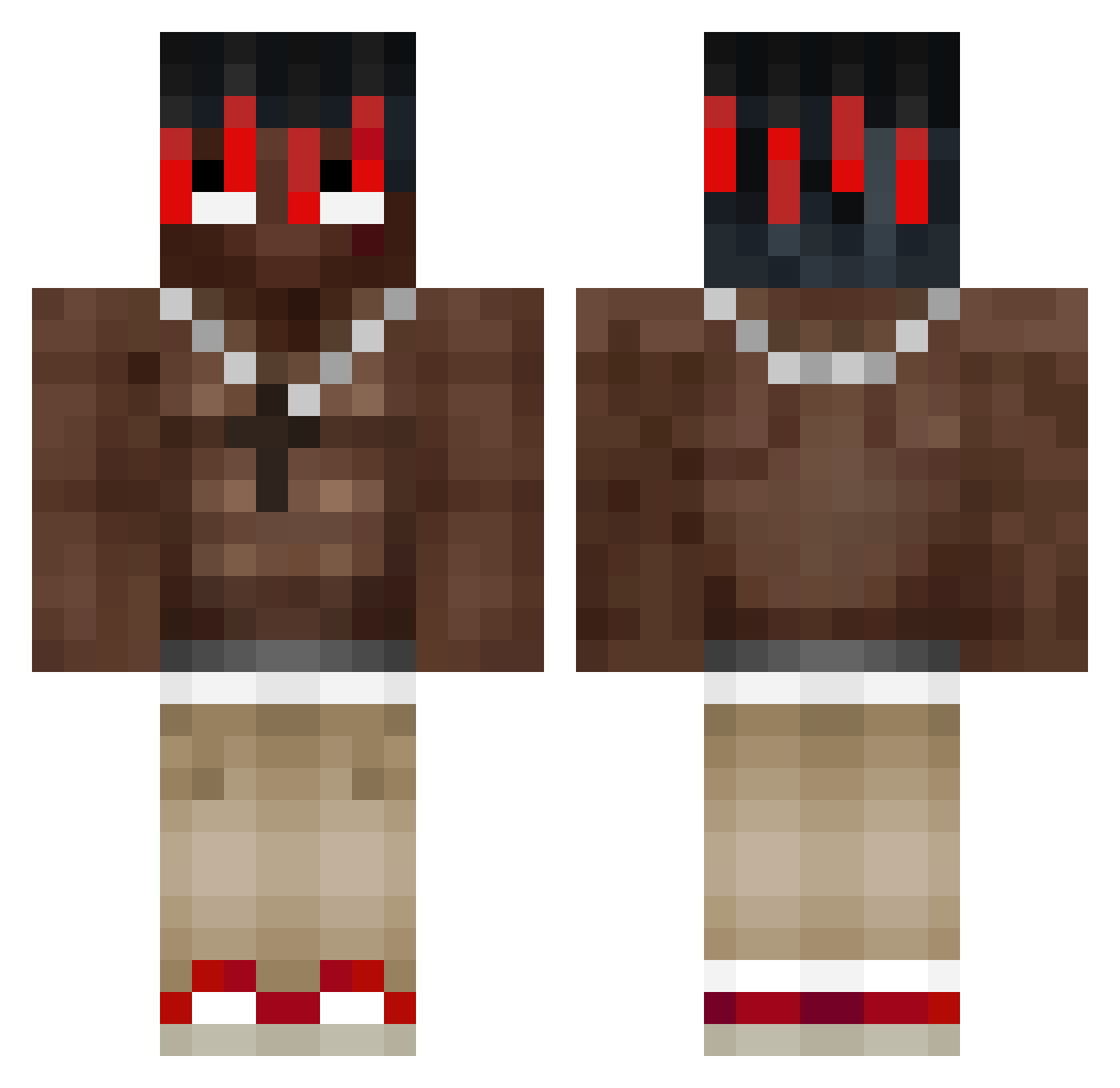 lkabelfilib Minecraft skin, front and back view