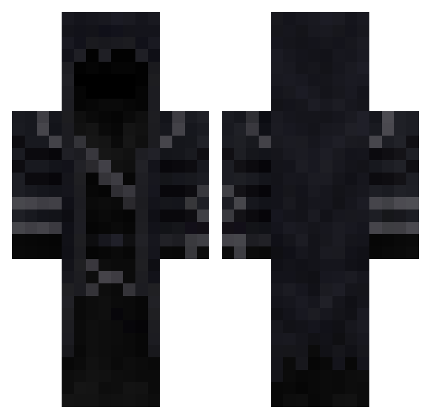 DoRaLin Minecraft skin, front and back view