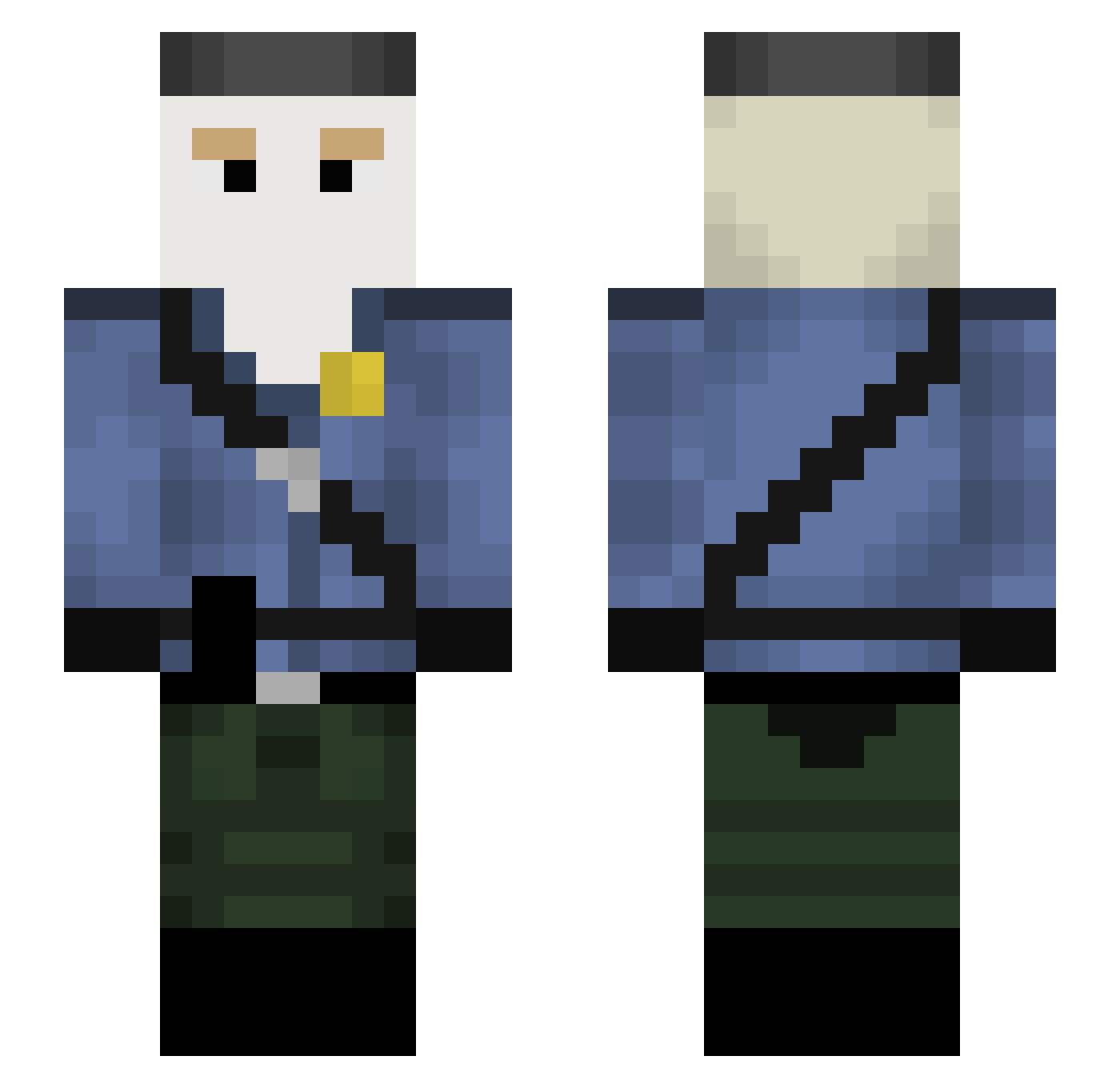 ninjajett426 Minecraft skin, front and back view