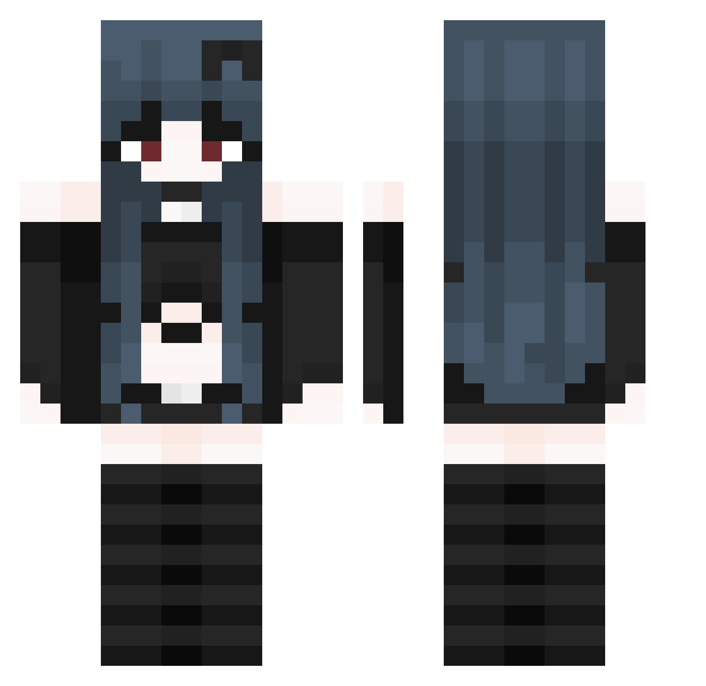 stxrryn1ghts Minecraft skin, front and back view
