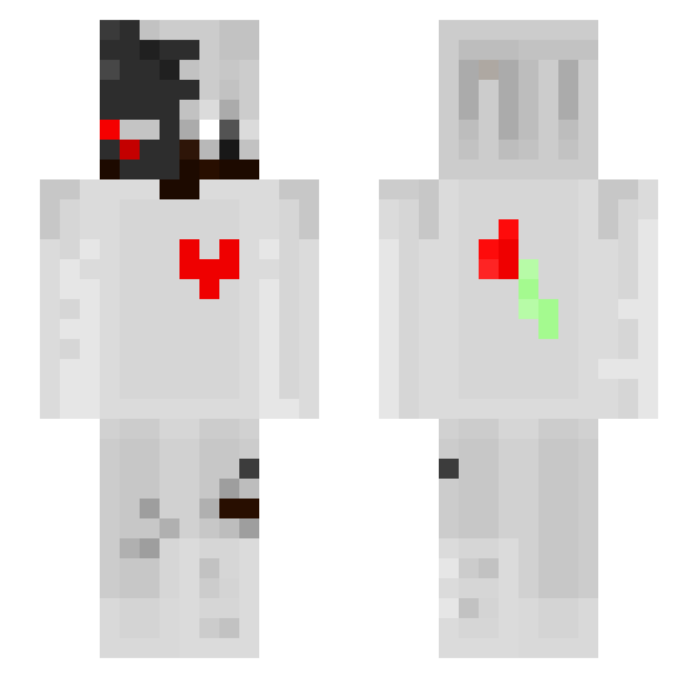 yovany Minecraft skin, front and back view