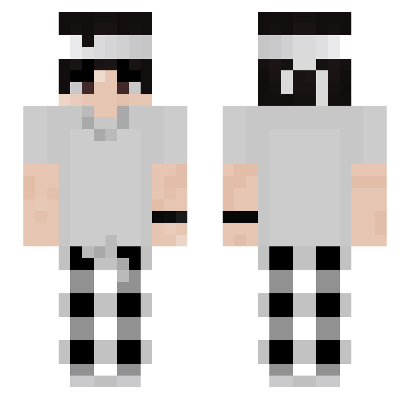 Reptical Minecraft skin, front and back view
