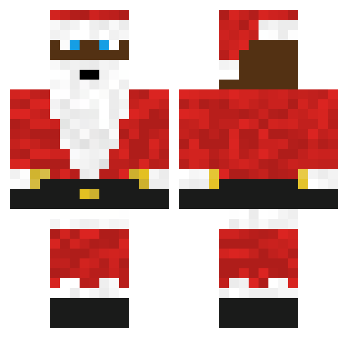 TiganPungas Minecraft skin, front and back view