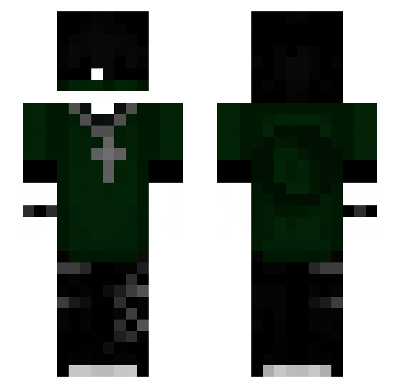 Quevedou Minecraft skin, front and back view