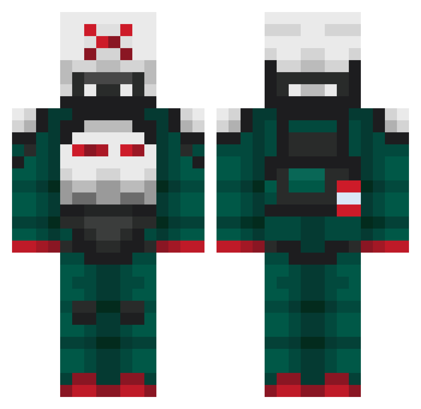 FatPotato9806 Minecraft skin, front and back view