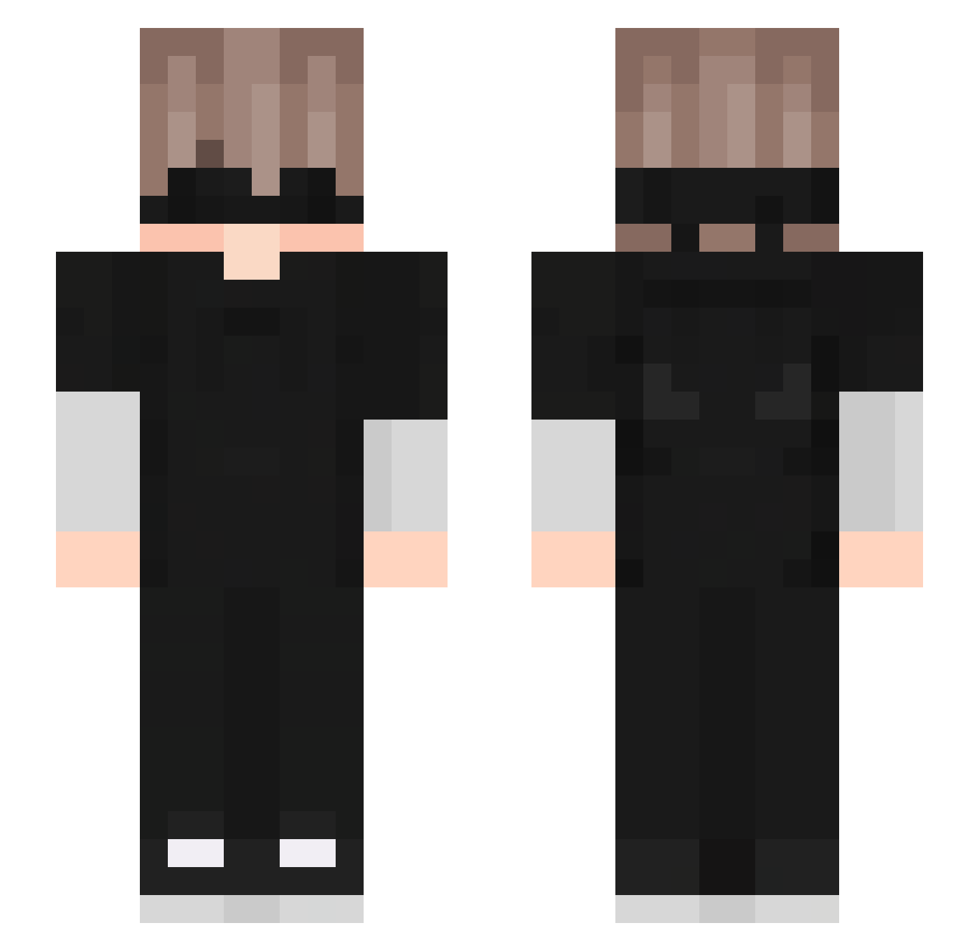 Yoshi57507 Minecraft skin, front and back view