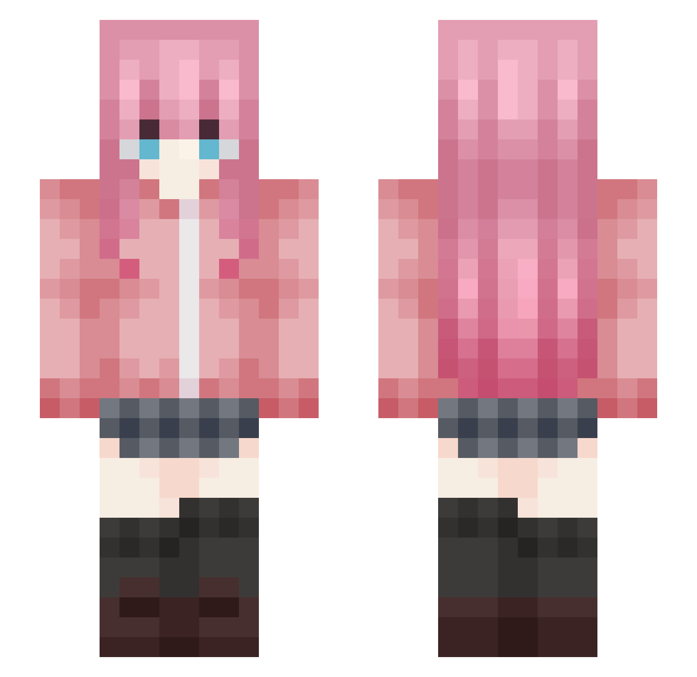 Doisp_ Minecraft skin, front and back view