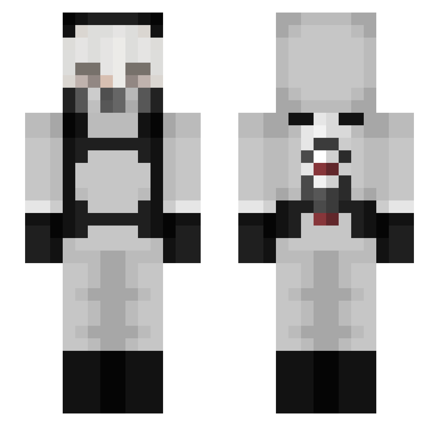 TheBrezy Minecraft skin, front and back view
