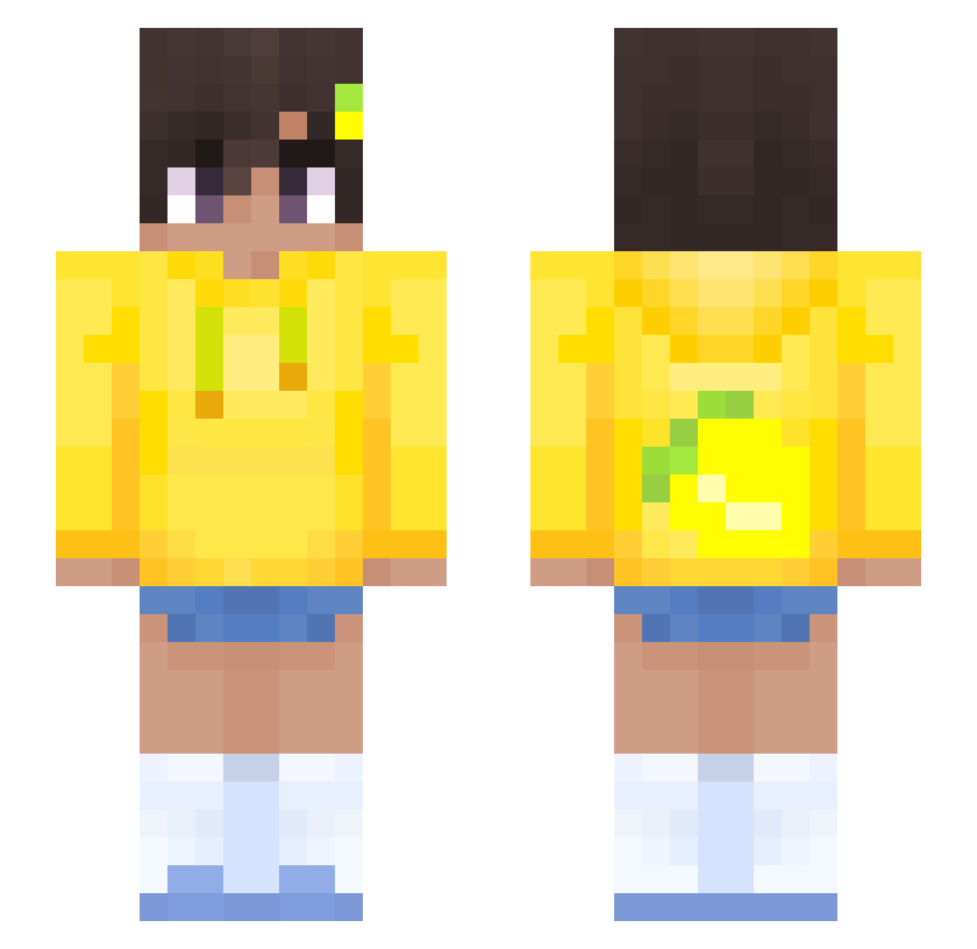_Rawrice_ Minecraft skin, front and back view