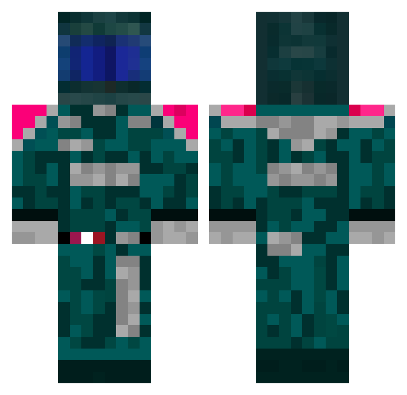 bigg___ Minecraft skin, front and back view