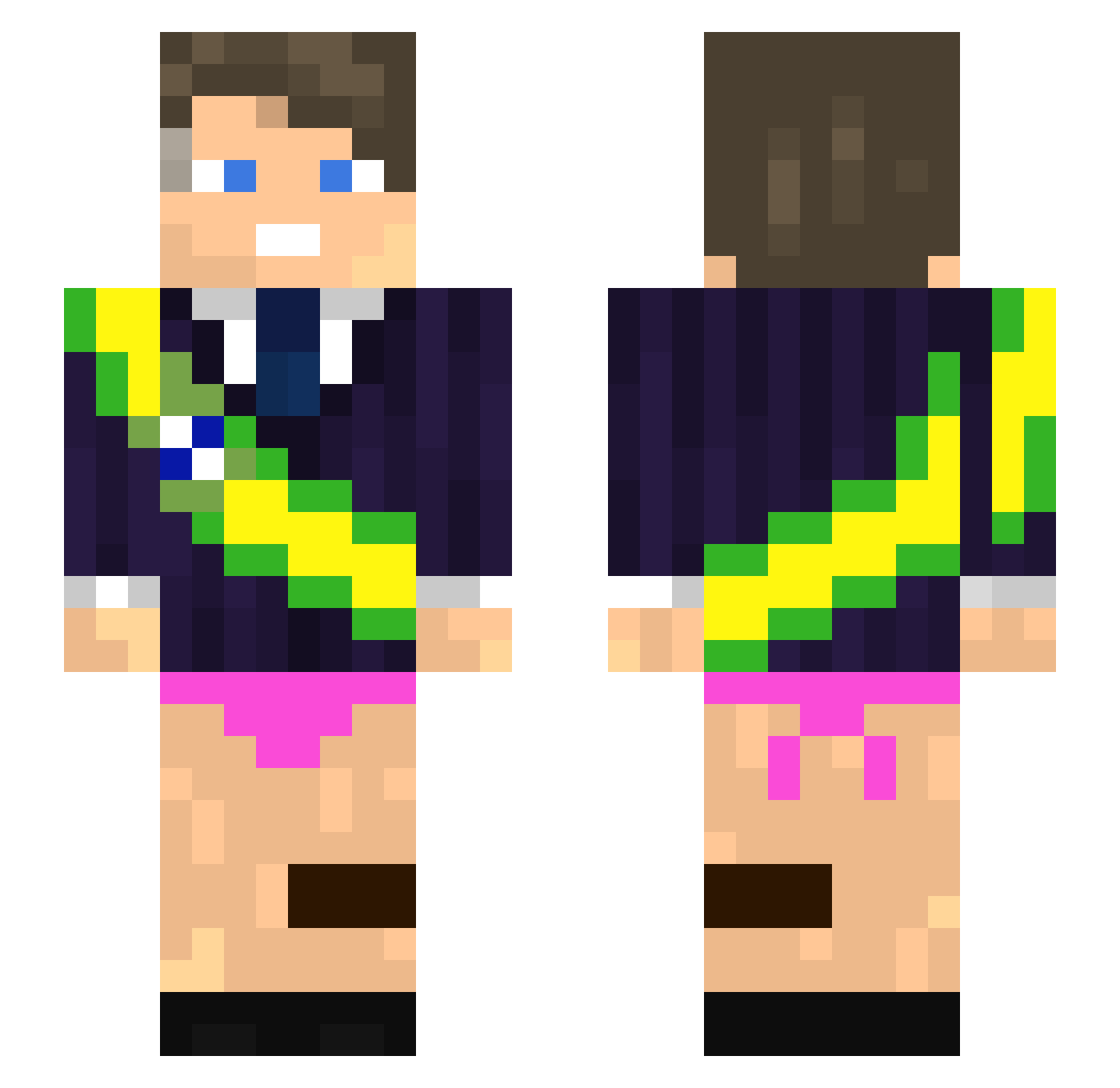 alphera_ Minecraft skin, front and back view