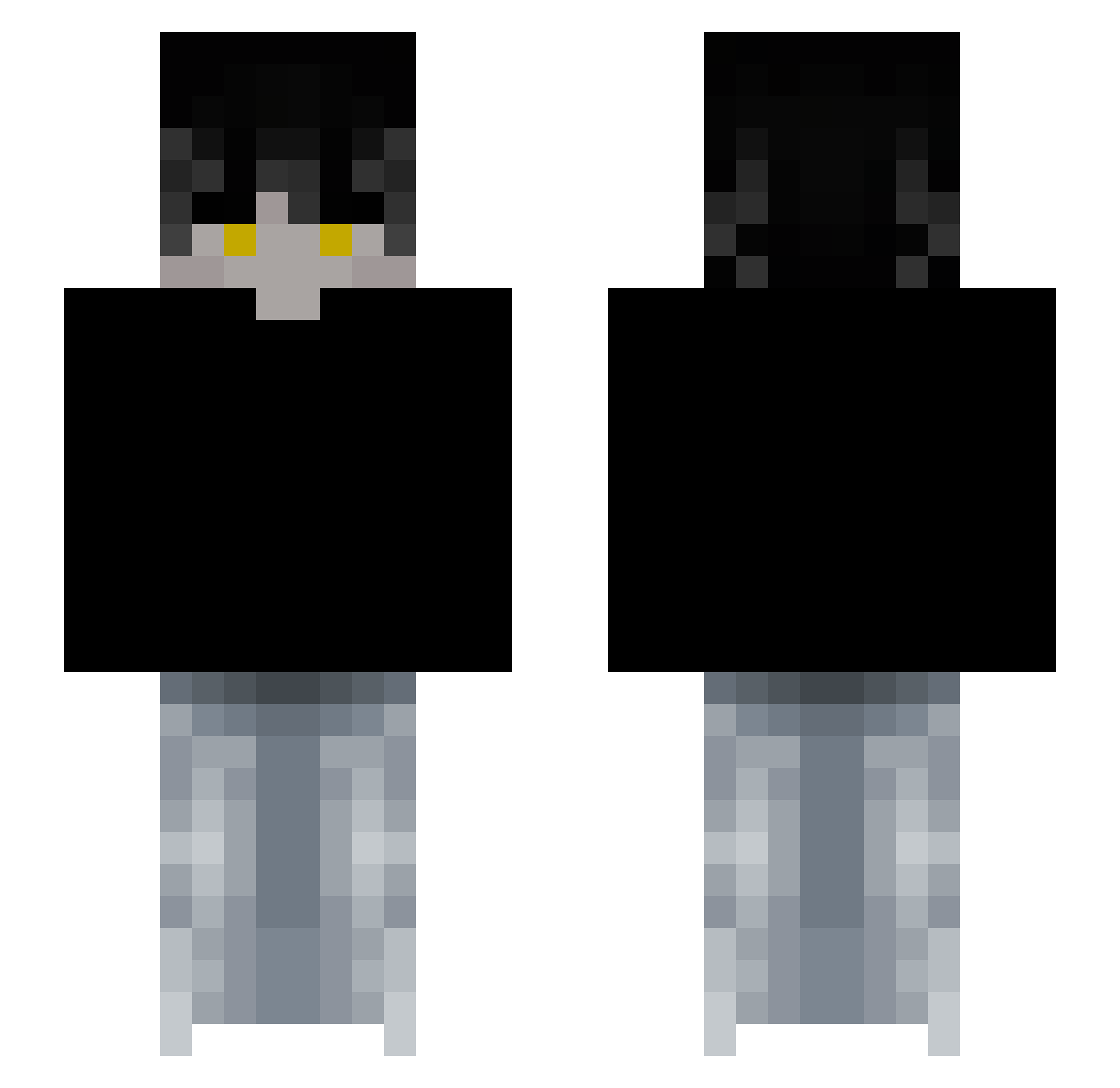Rusiyaan_ Minecraft skin, front and back view