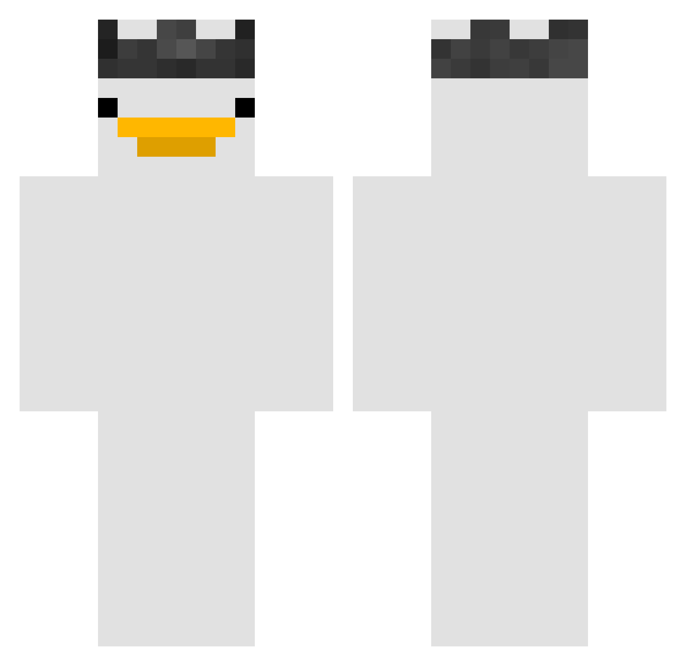 Winterrsss Minecraft skin, front and back view