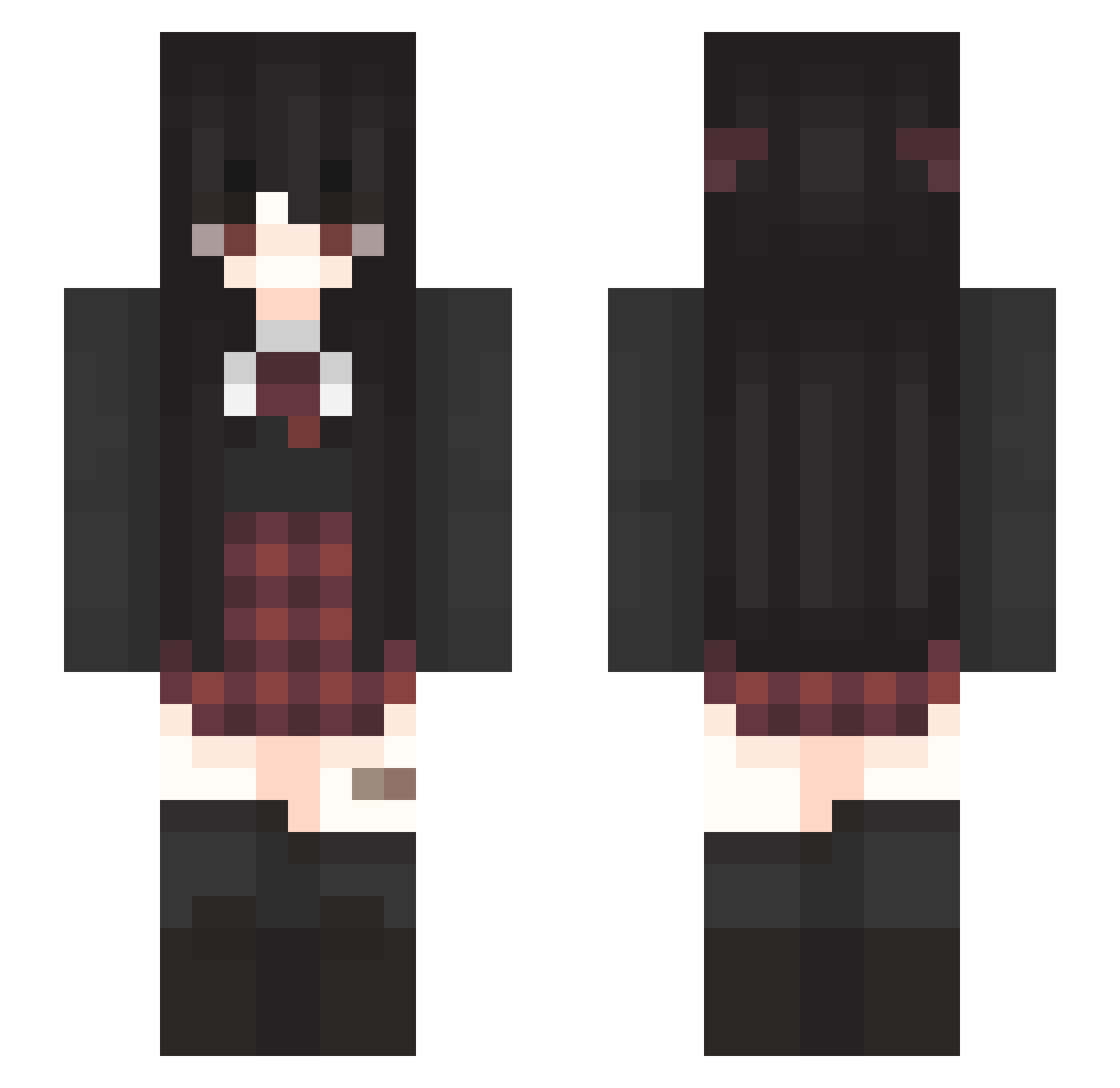 tekirdagim Minecraft skin, front and back view