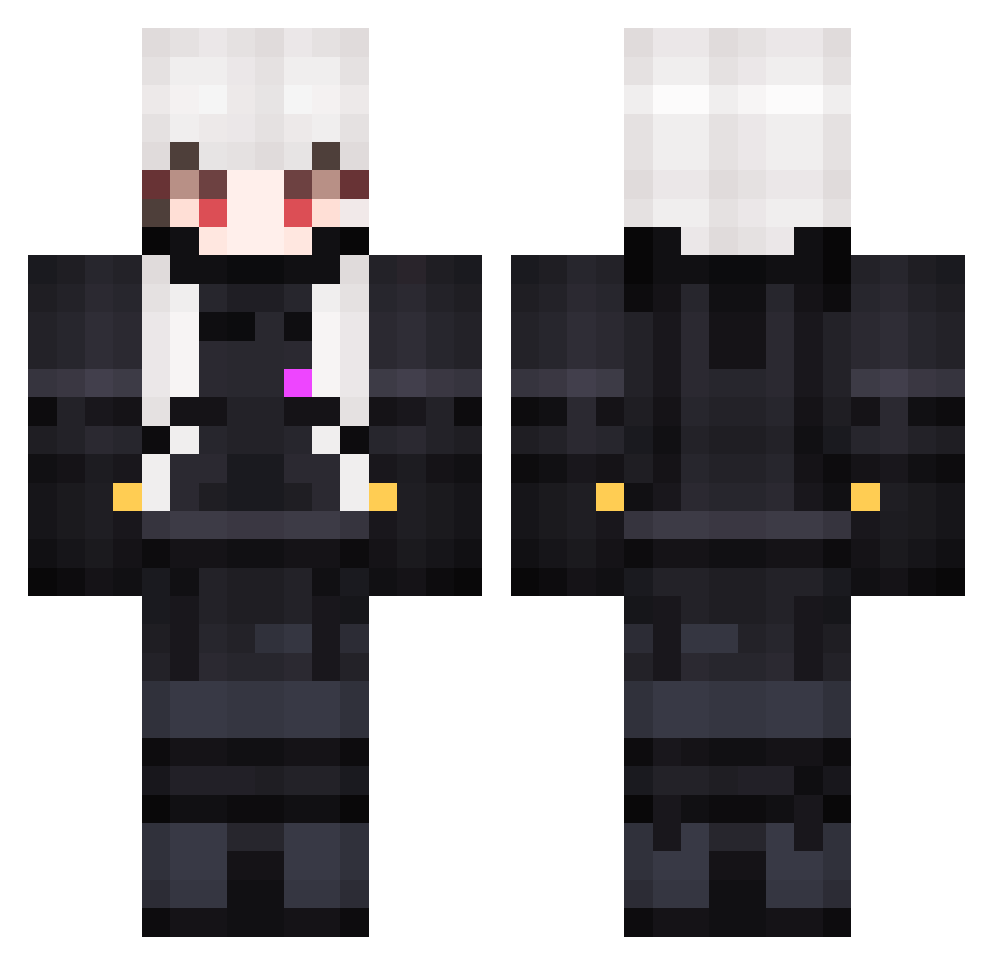 UZUIN_ Minecraft skin, front and back view