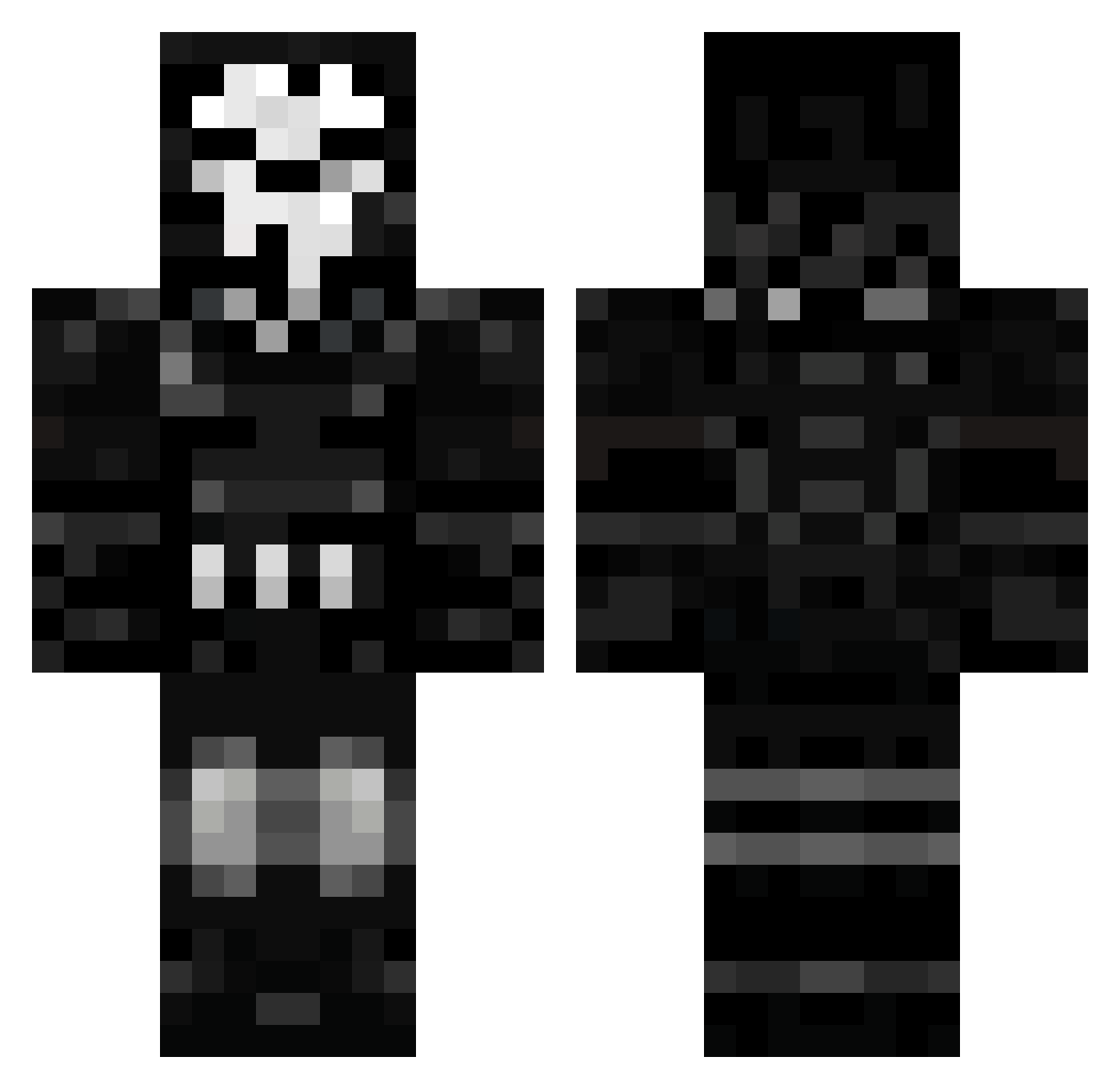 OssyYeager_ Minecraft skin, front and back view