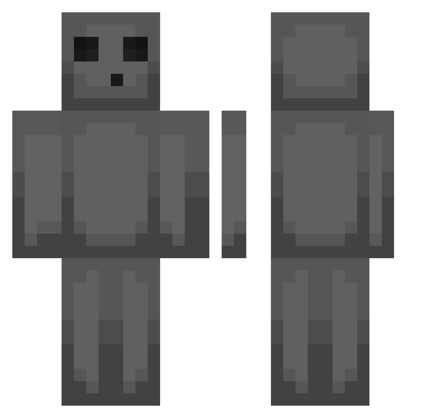 redclaw10000 Minecraft skin, front and back view