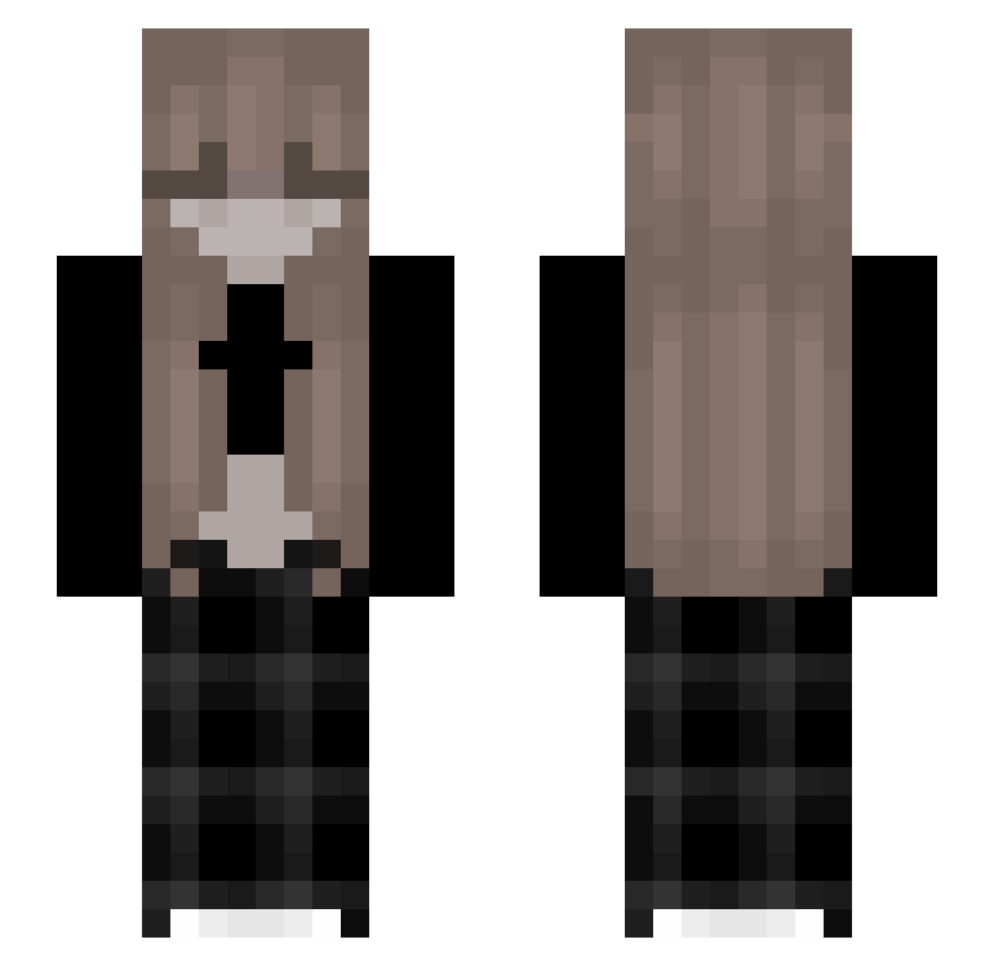 xiaoyeah_TW Minecraft skin, front and back view
