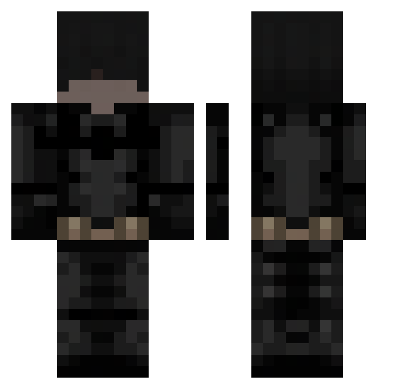 Skullkid2102 Minecraft skin, front and back view