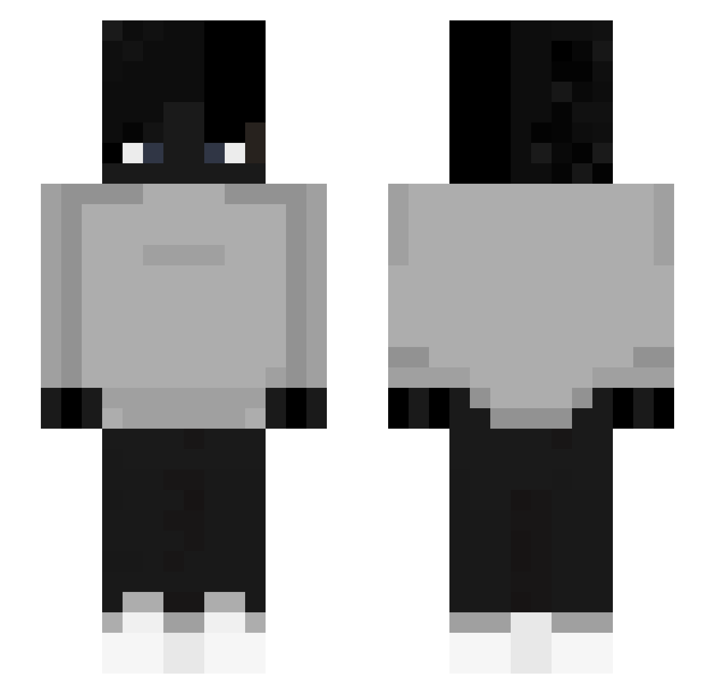 vwanx Minecraft skin, front and back view